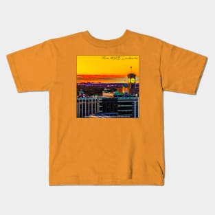 Milwaukee Landmarks • Domes, Miller Park, Clock Tower Kids T-Shirt